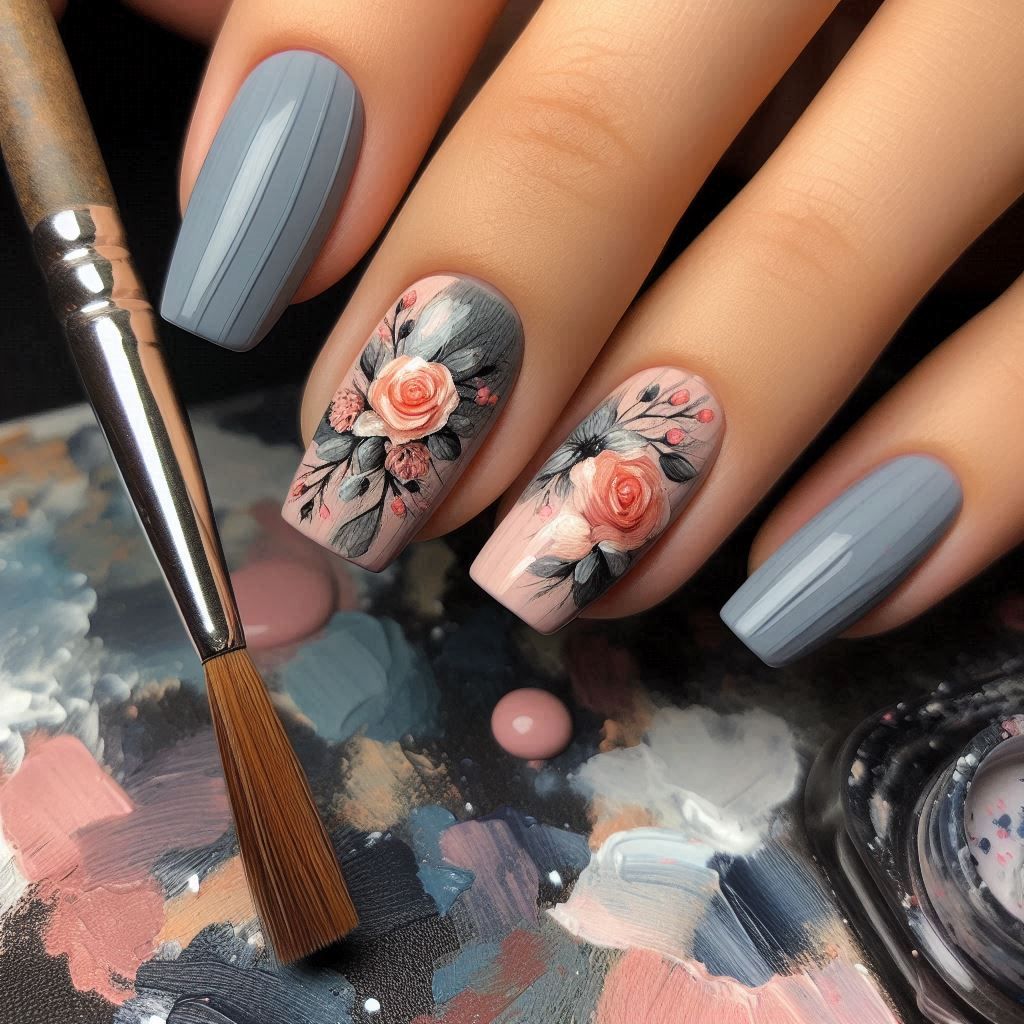 Floral Nails
