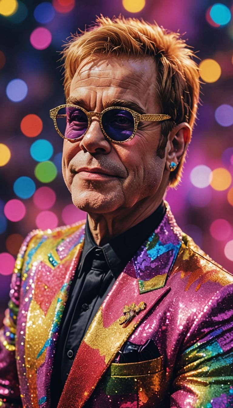 Elton John Ai Generated Artwork Nightcafe Creator