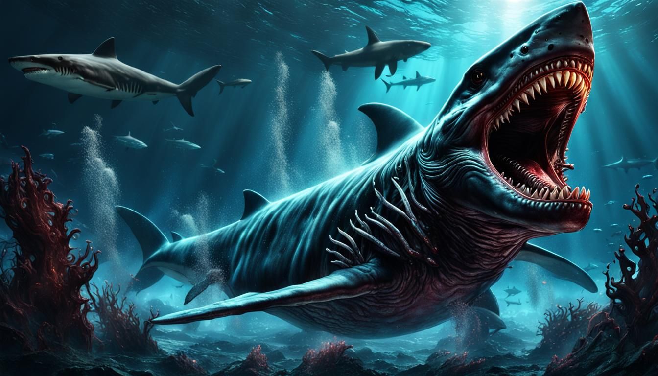 mutant shark - AI Generated Artwork - NightCafe Creator