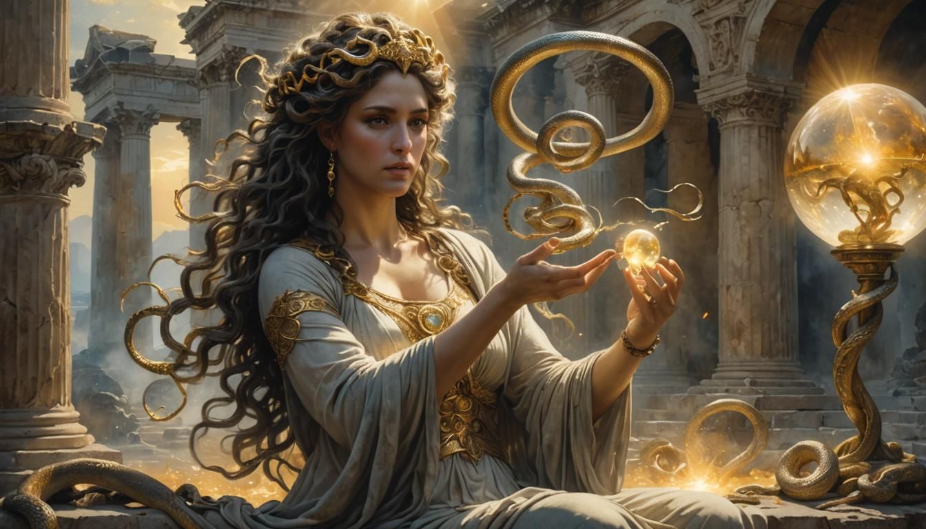 Medusa (Snake haired goddess)  16x9