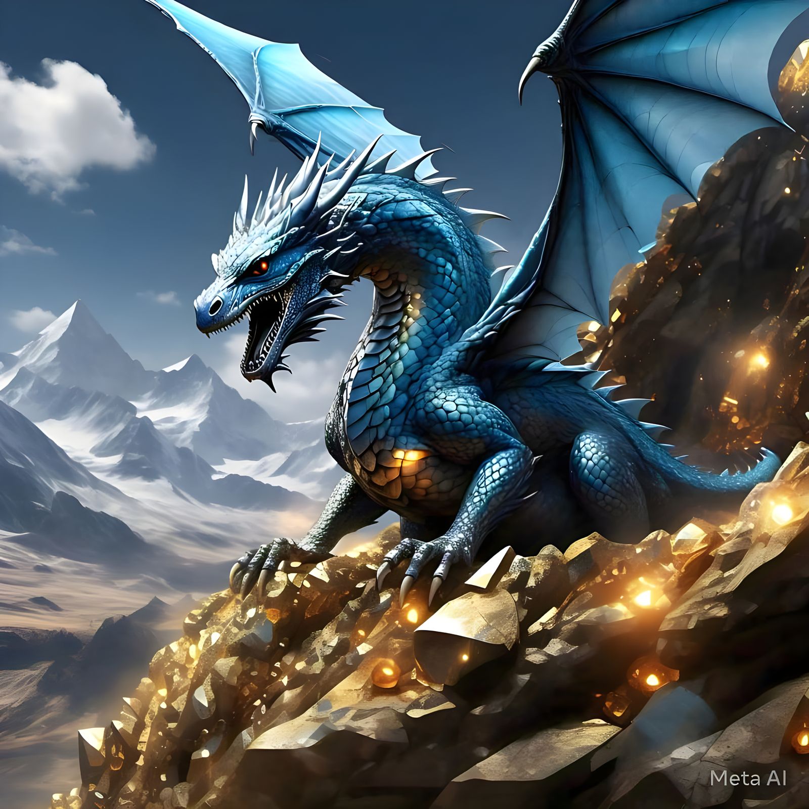 Dragon transparent wings