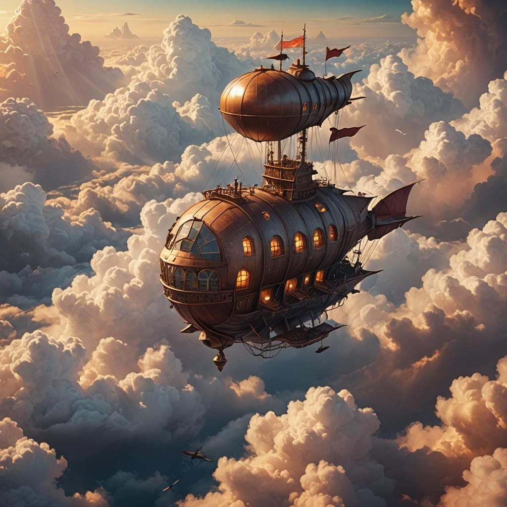 Sailing the seven skies - AI Generated Artwork - NightCafe Creator