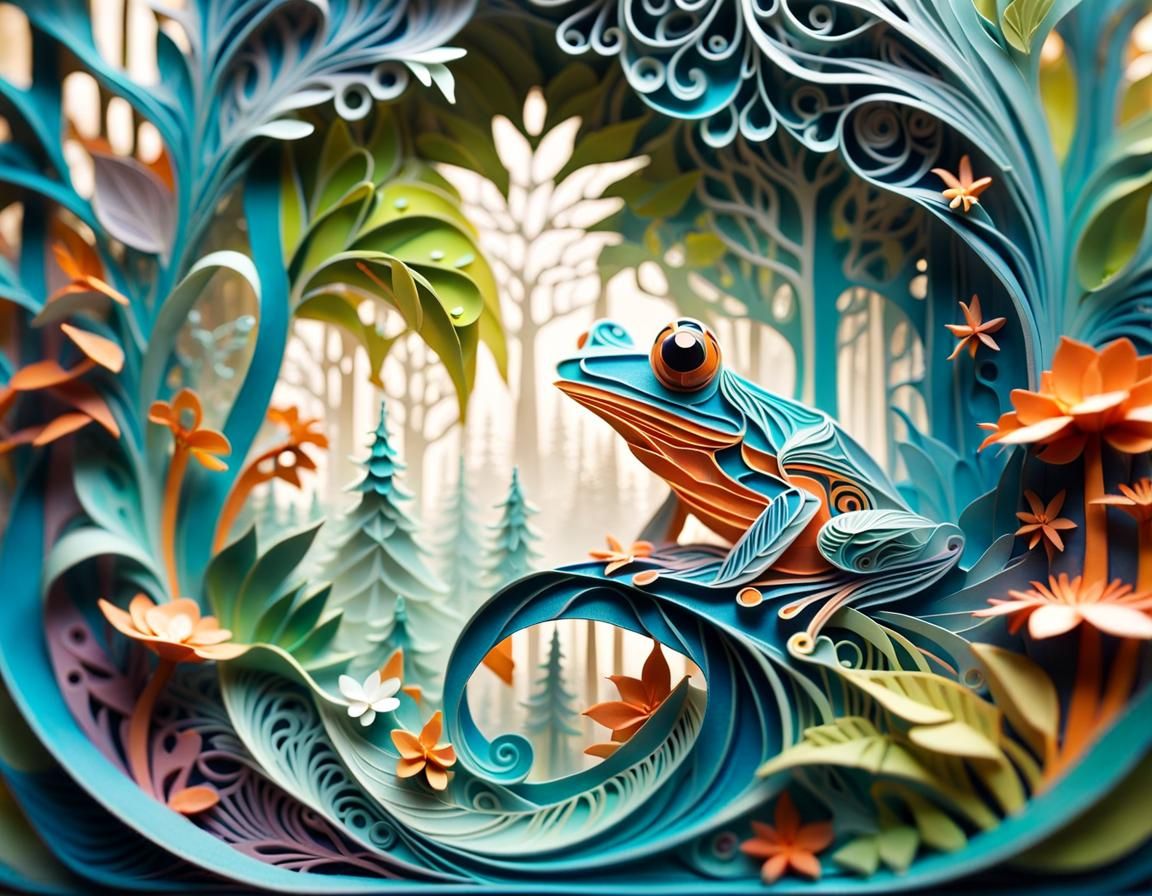 Kirigami Kermit