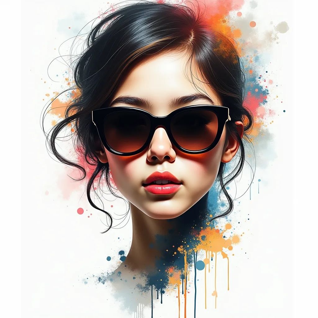 Behind the veil of tinted glass, a world of intentions is concealed. Her gaze, a whispered secret, known only to the sha...