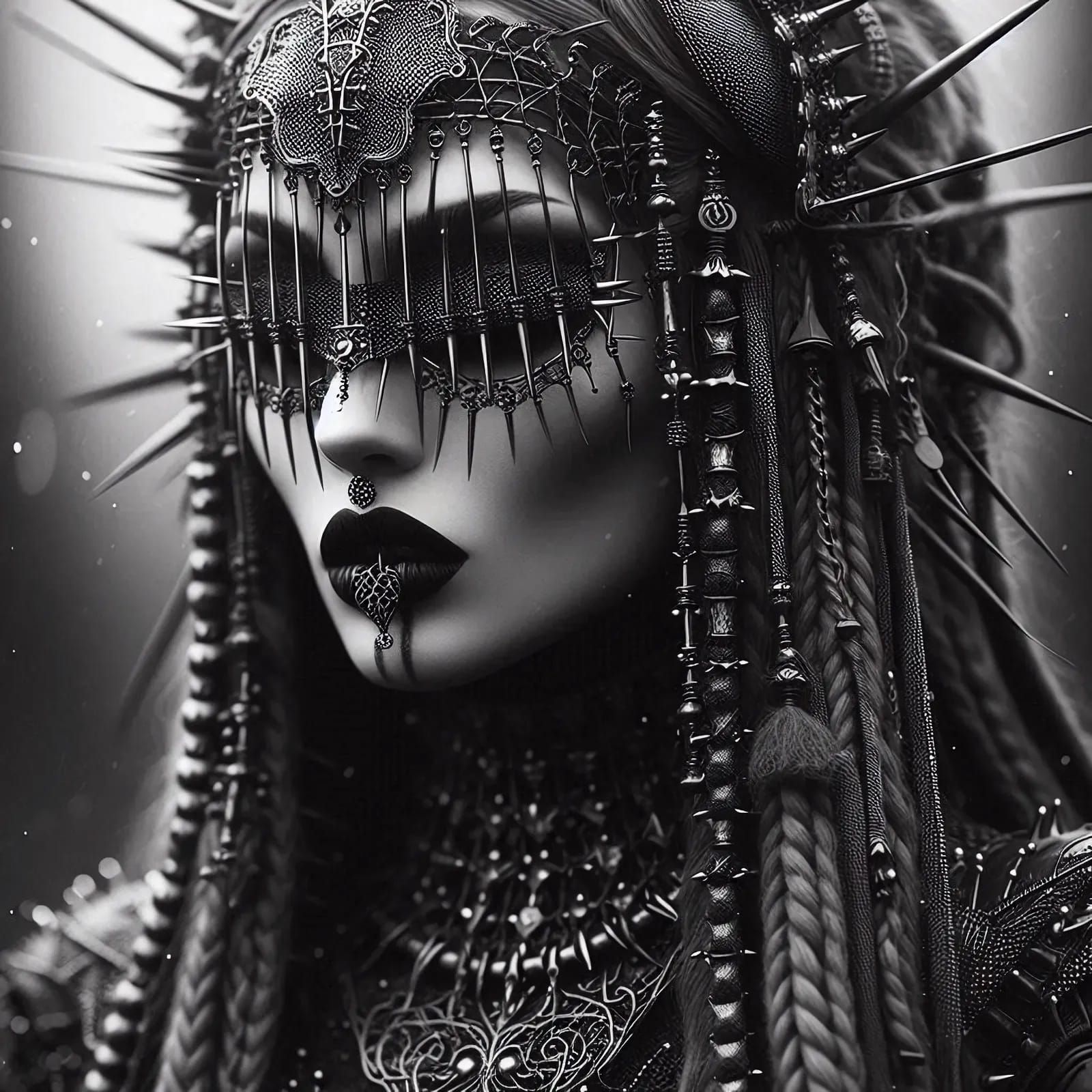 “She arrived like an echo from another time, wrapped in silence and steel.”