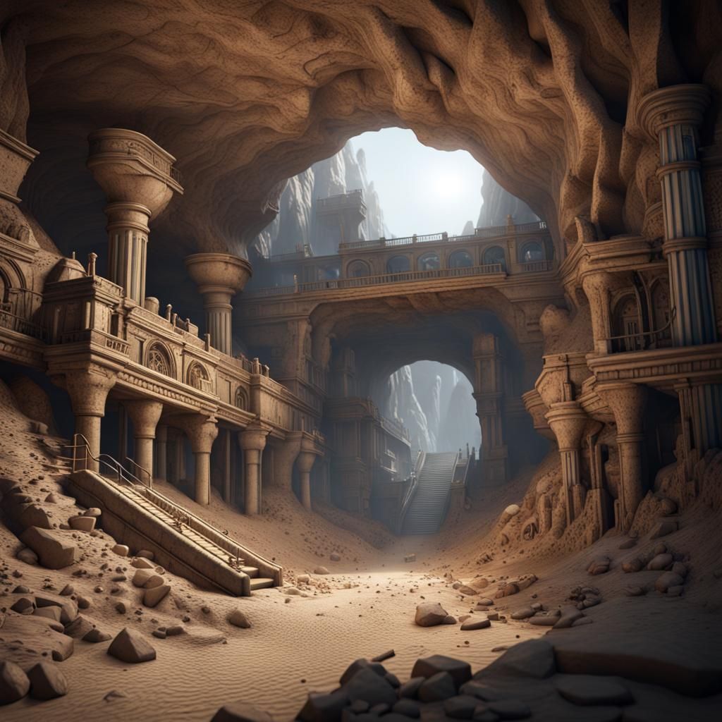 Lost underground city