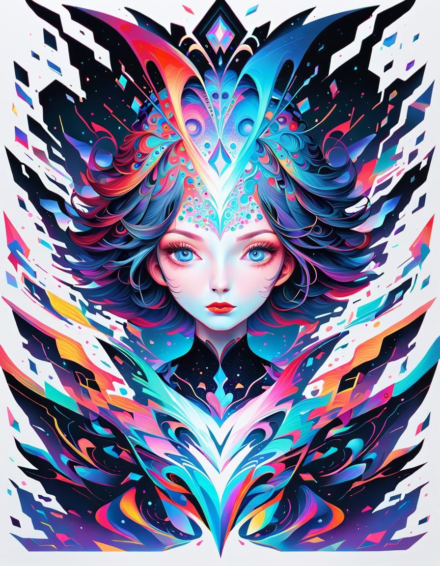 Beautiful Surreal Woman Portrait - AI Generated Artwork - NightCafe Creator