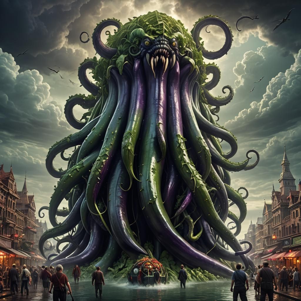 Giant Eggplant Kraken