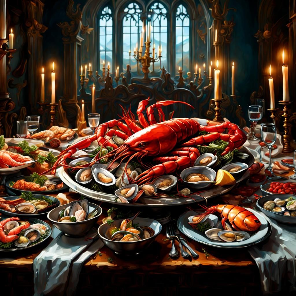 Seafood smorgasbord  by @Unleash