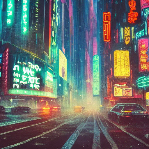 Neon Dreams in a Cyberpunk Metropolis