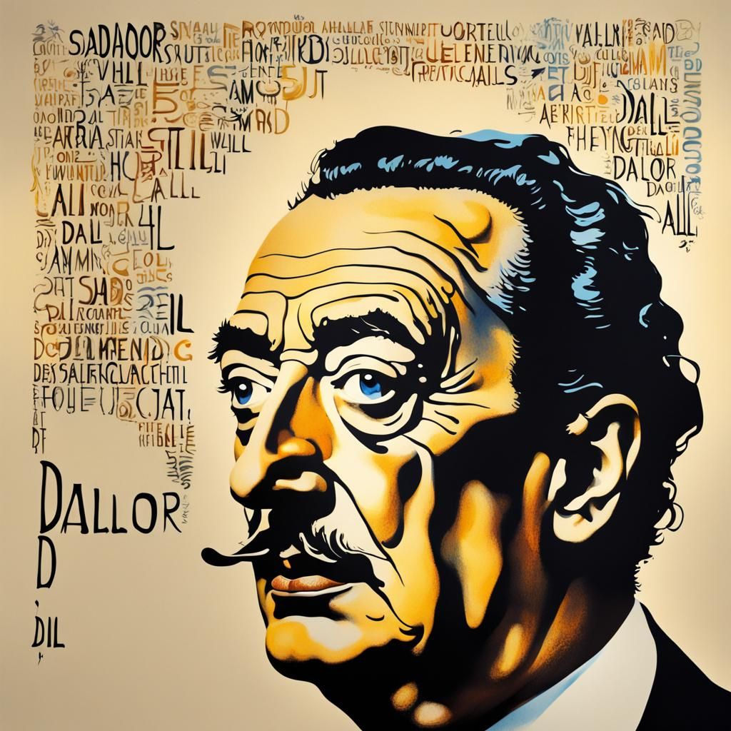 SALVADOR DALI Portrait - AI Generated Artwork - NightCafe Creator