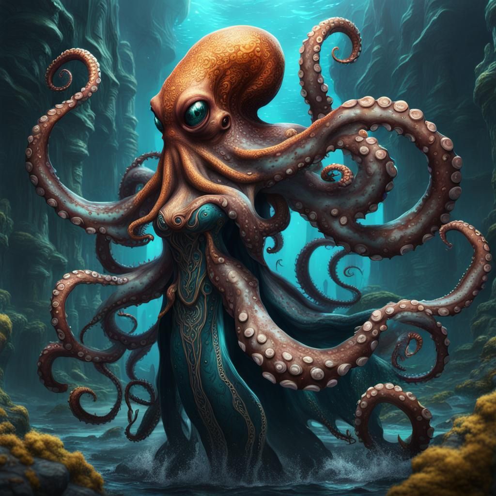 octopus-human hybrid - AI Generated Artwork - NightCafe Creator