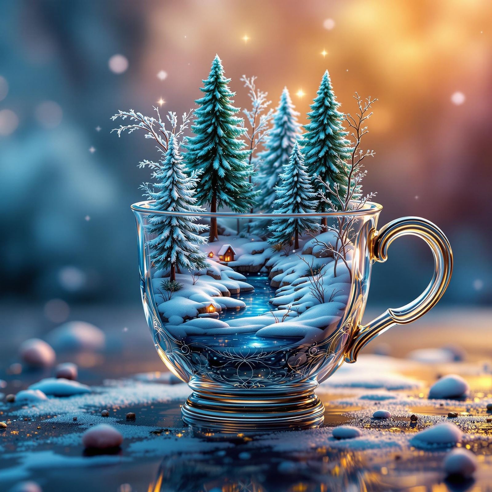 Cup o' Winter  by @Mormookiee