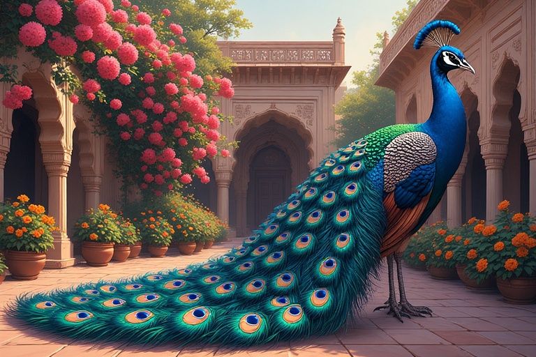 Regal peacock