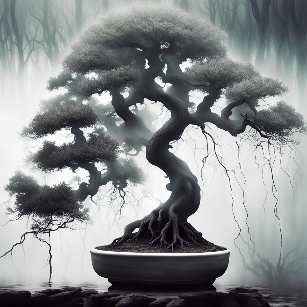 lonely bonsai - AI Generated Artwork - NightCafe Creator