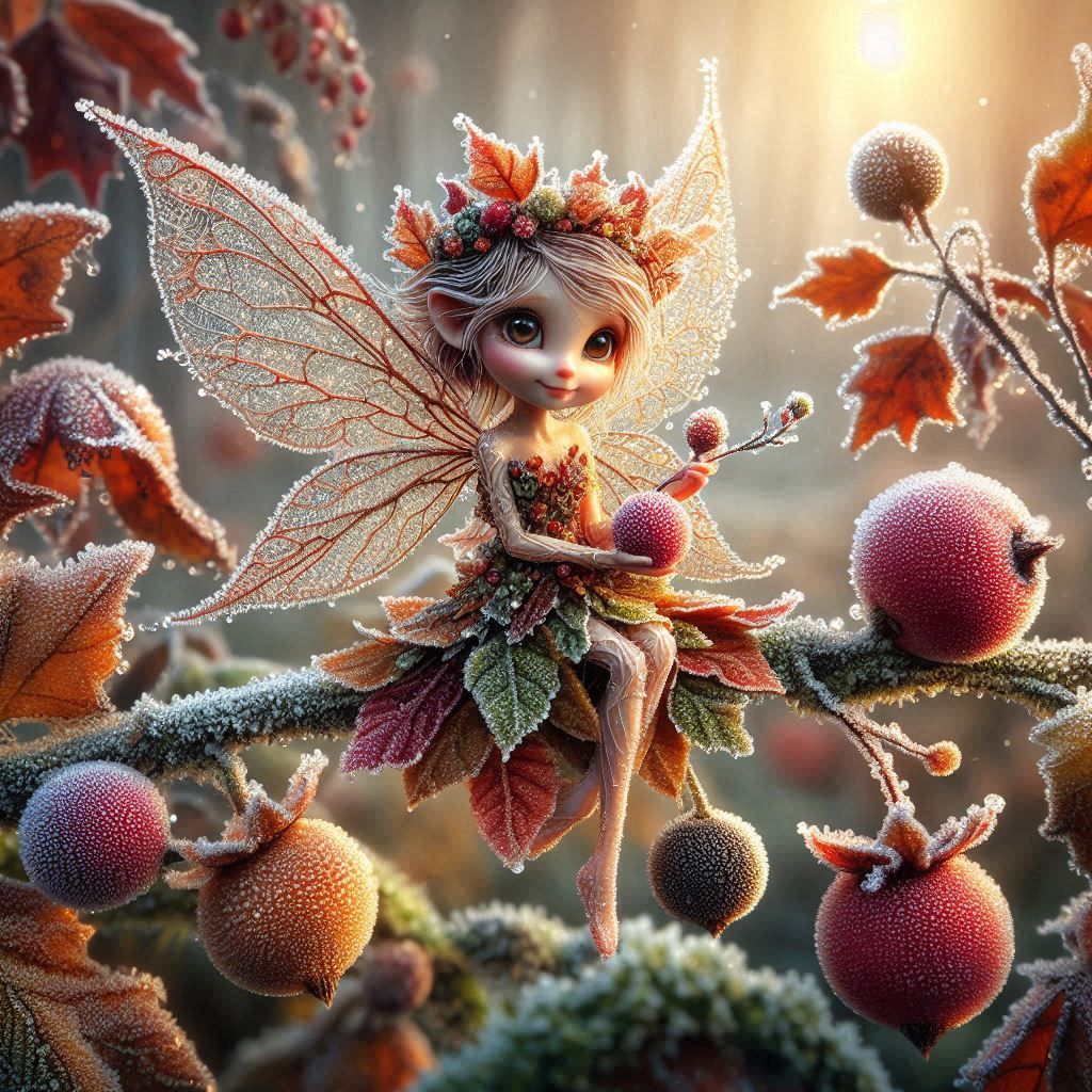 Autumnal Frost Fairy  by @Fiona Etkin 1974 