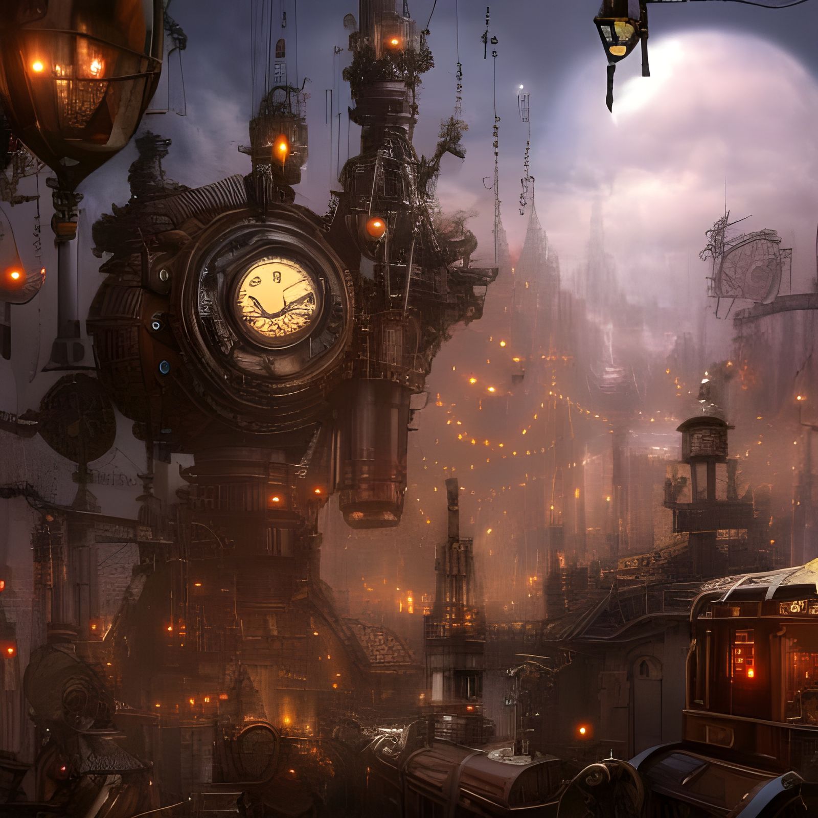 Steampunk Clock Tower  by @SuperJude