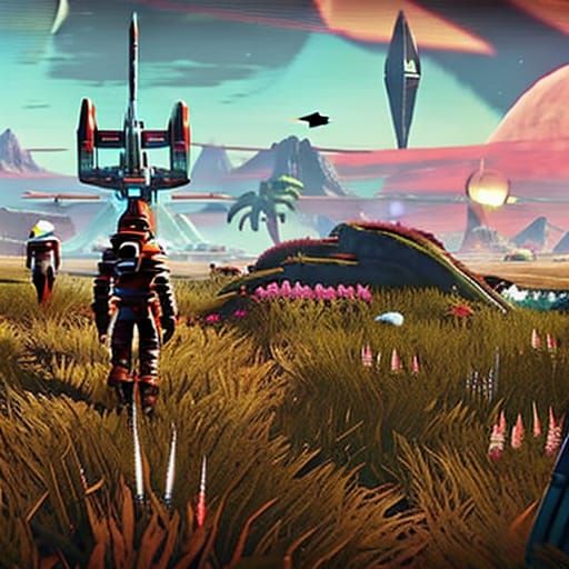 no mans sky, intersteller movie, retro science fiction, deta...