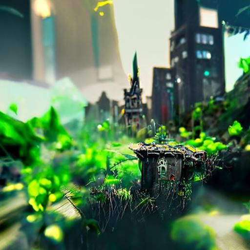 Overgrown city