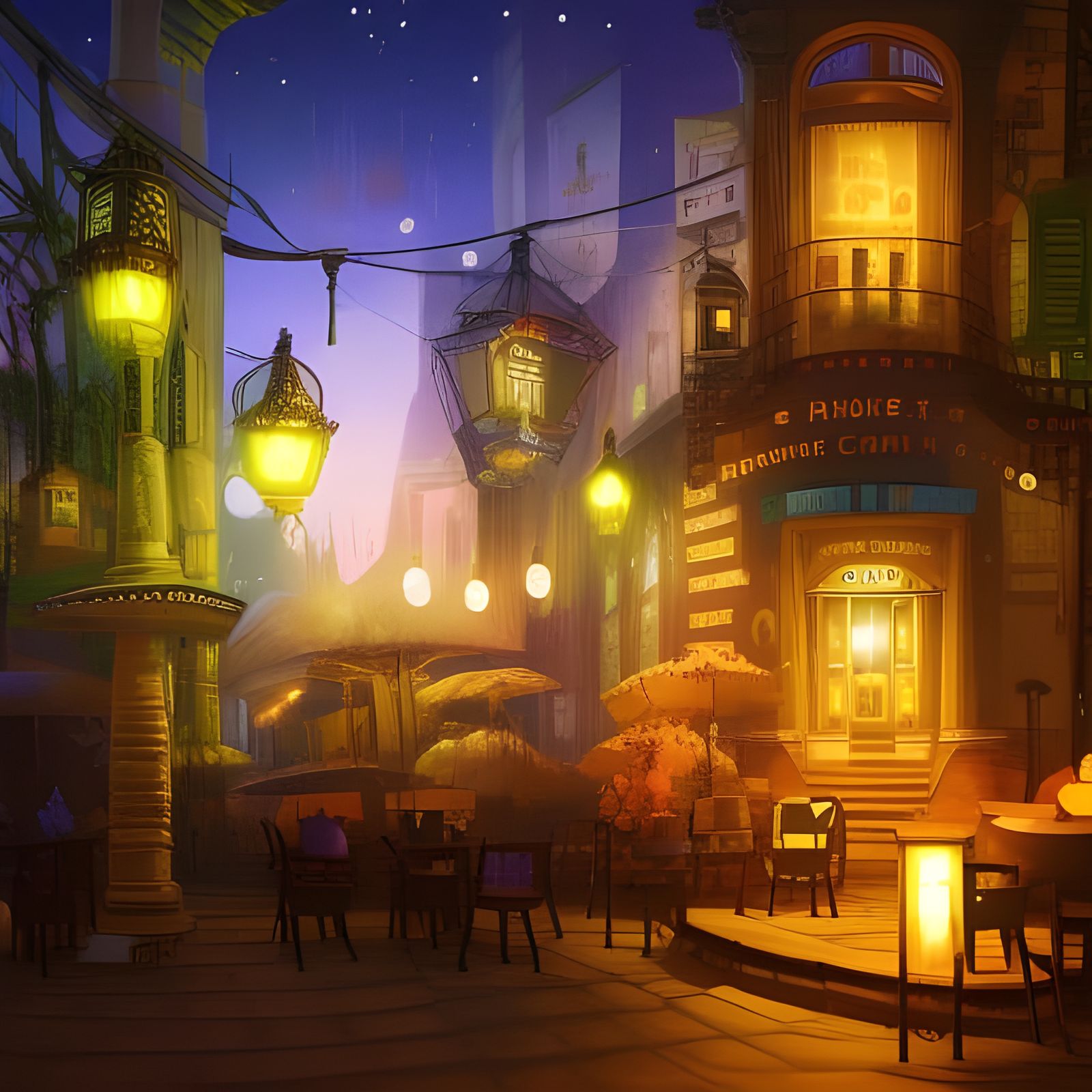 detailed matte painting, deep color, fantastical, intricate detail, splash screen, complementary colors, ...  by @JopeDoesArt