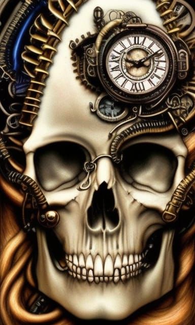 skull steampunk