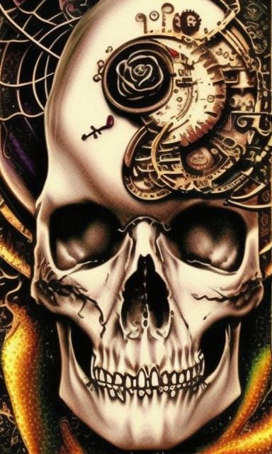 skull steampunk