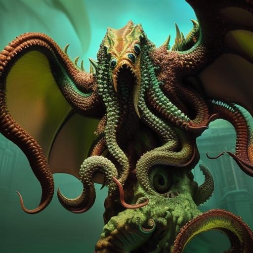 Cthulhu - AI Generated Artwork - NightCafe Creator