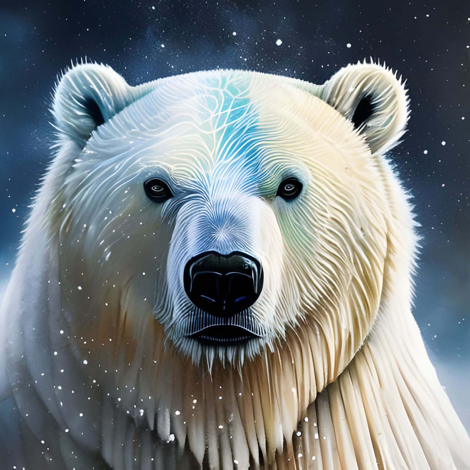 Premium AI Image  a polar bear with a sticker that says  polar bear .