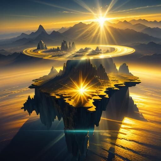 futuristic landscape hyperdetailed matte background photorea...