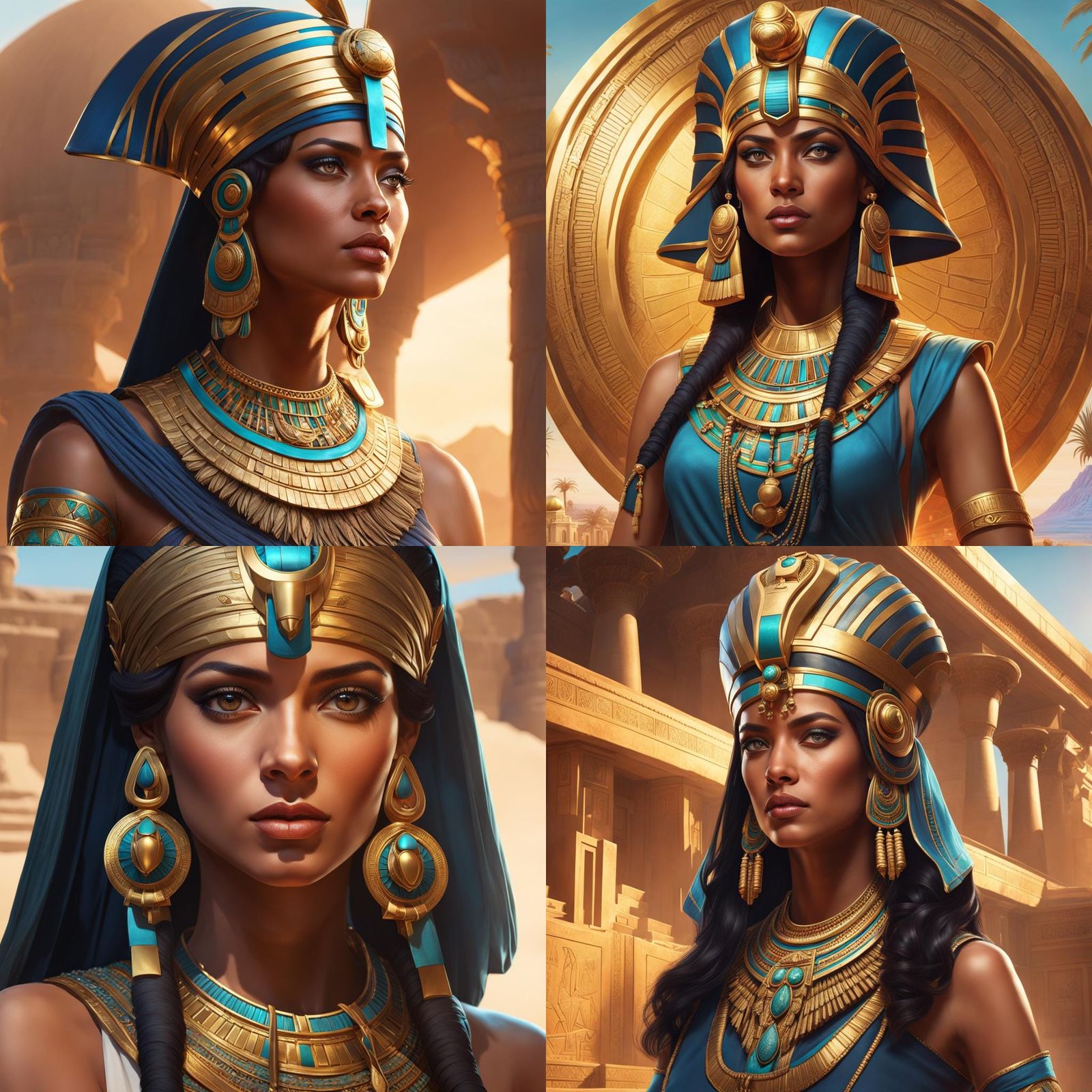 portrail of an Cleopatra Egyptian pharaoh
