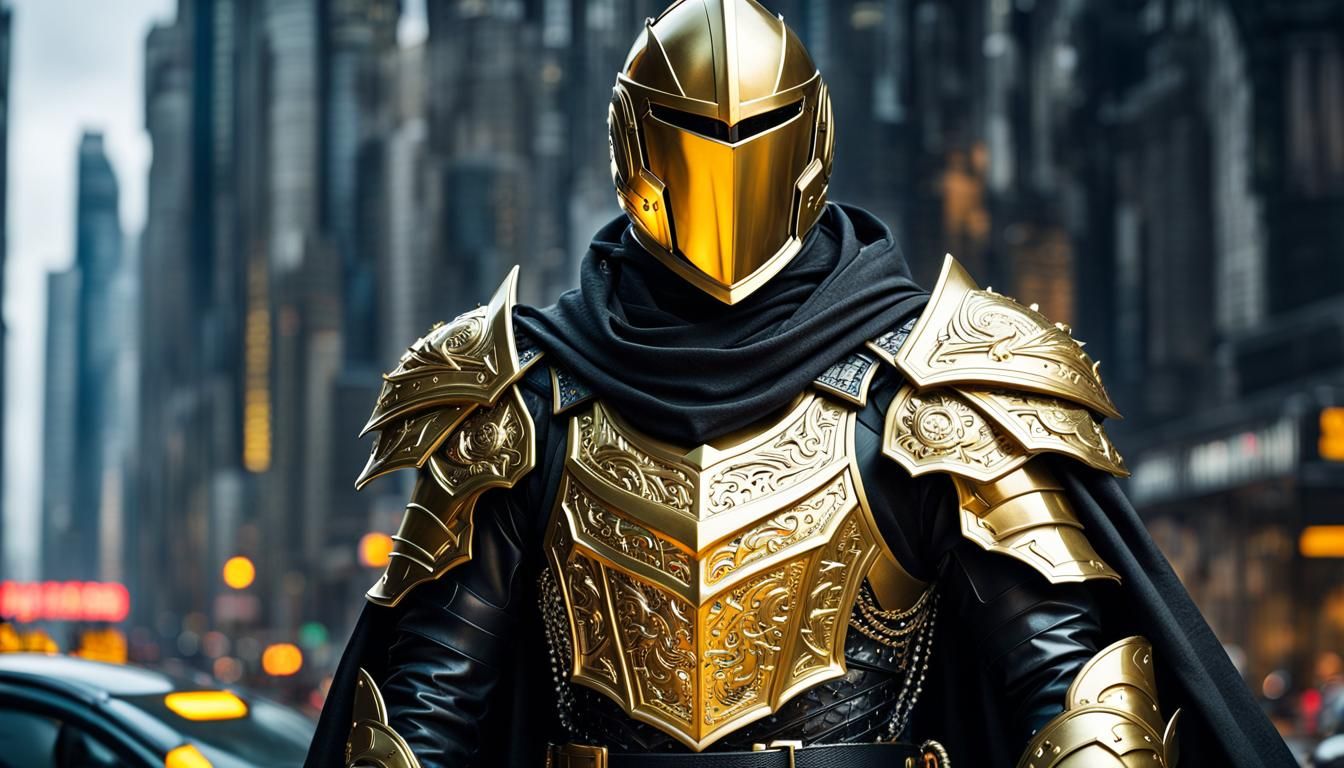 Futuristic Golden Knight