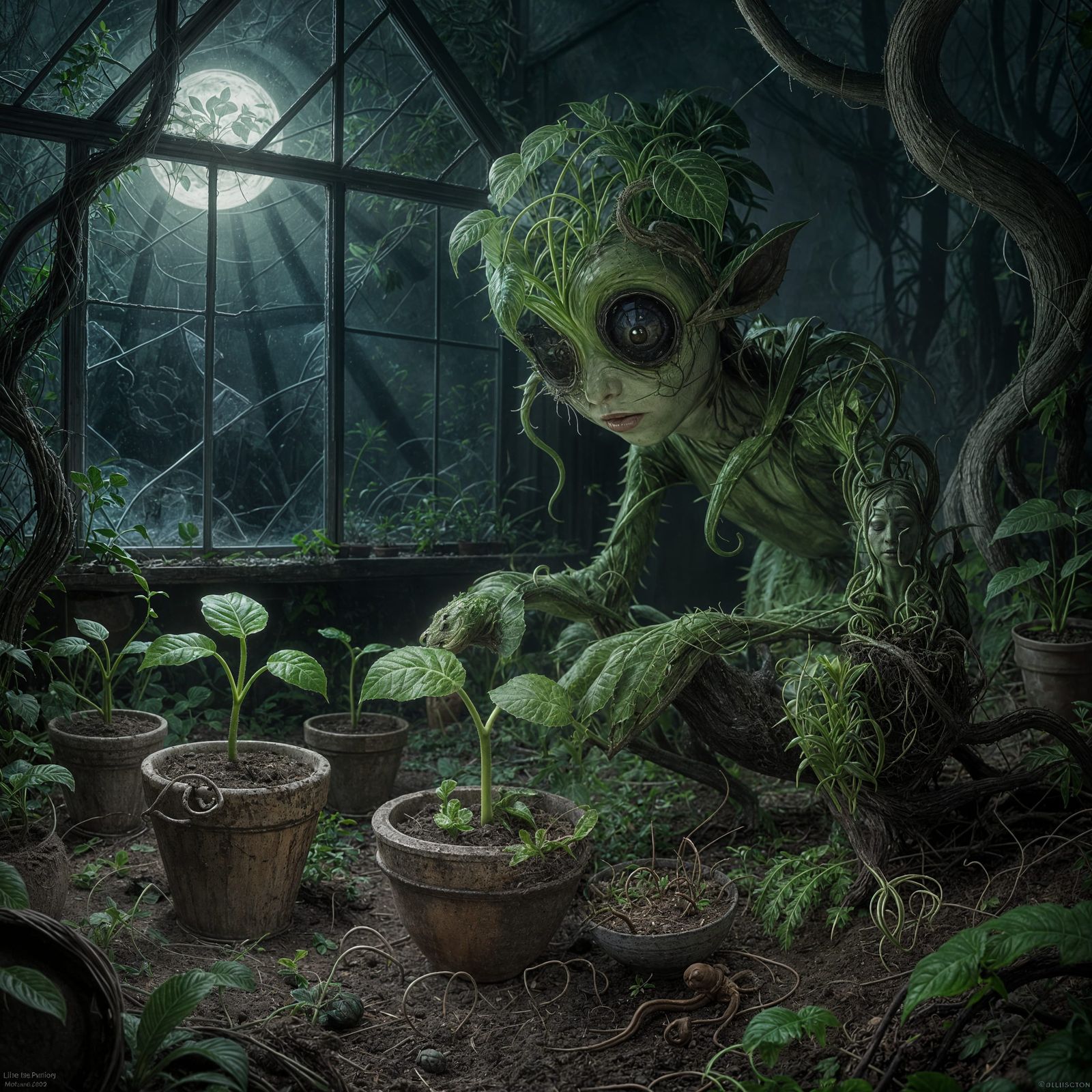 Green fingers.  by @Morwolk