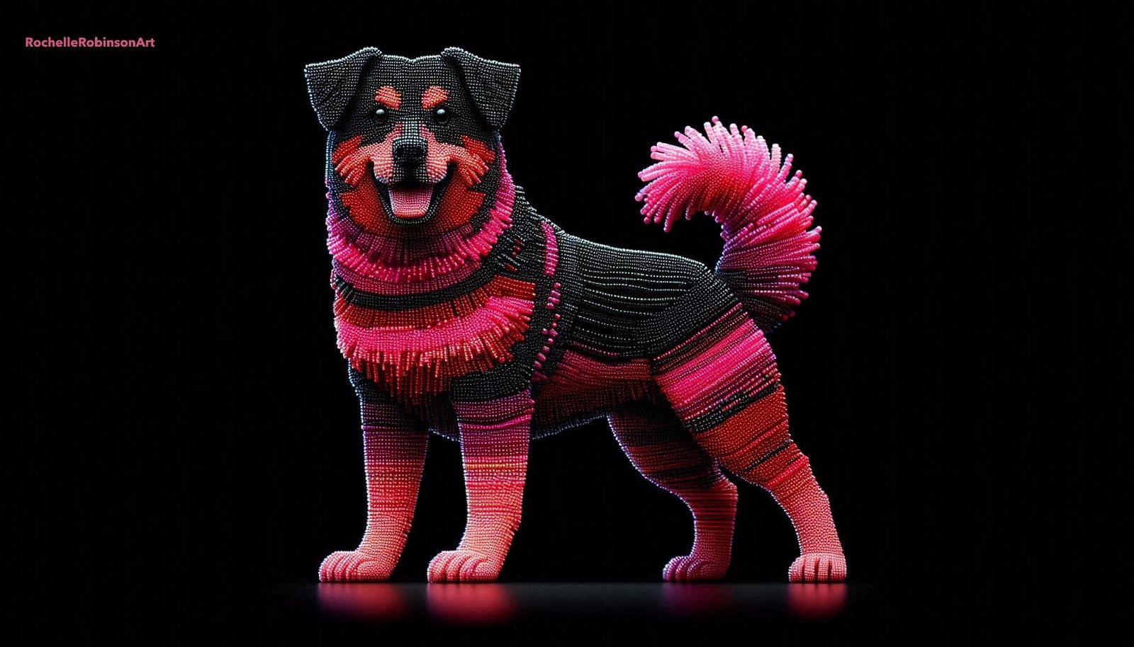 A Dog - Micro Bead Art