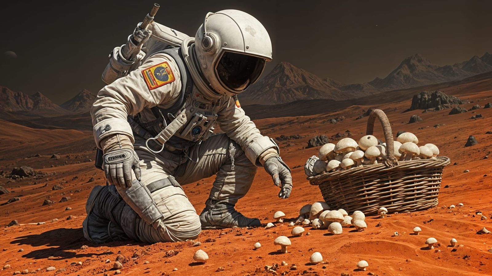 Taste the delicious flavor of Martian mushrooms  by @The_BodyPainter