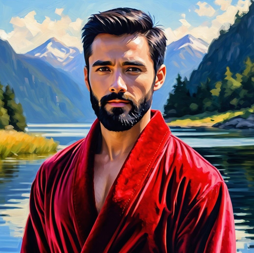 Aşık ·  a  handsome beautiful young Turk with   black    hai...