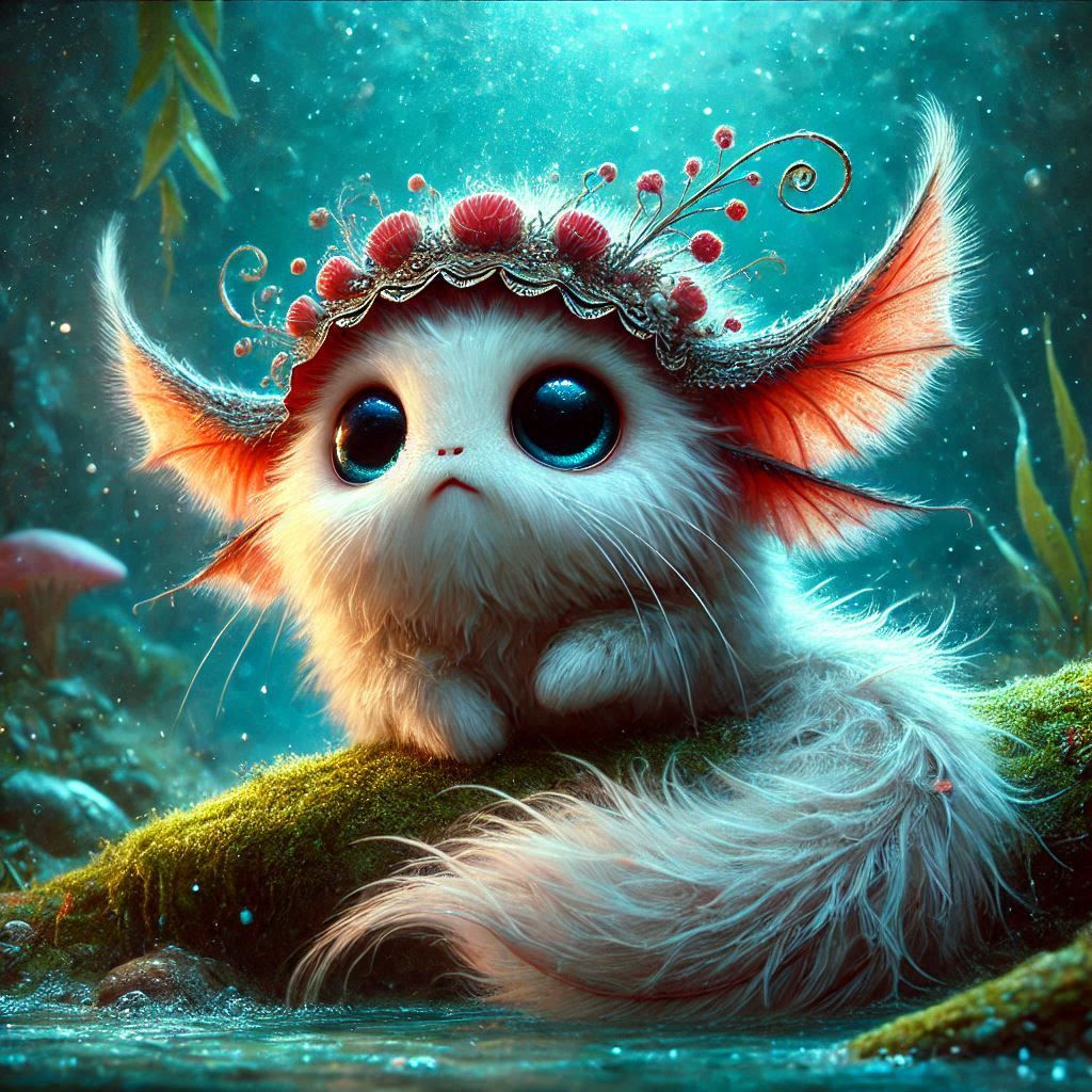 adorable fairy-tale fantasy creature portrait..