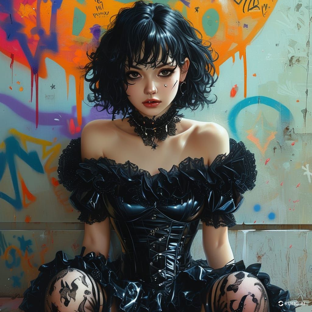 Just a girl in a dress