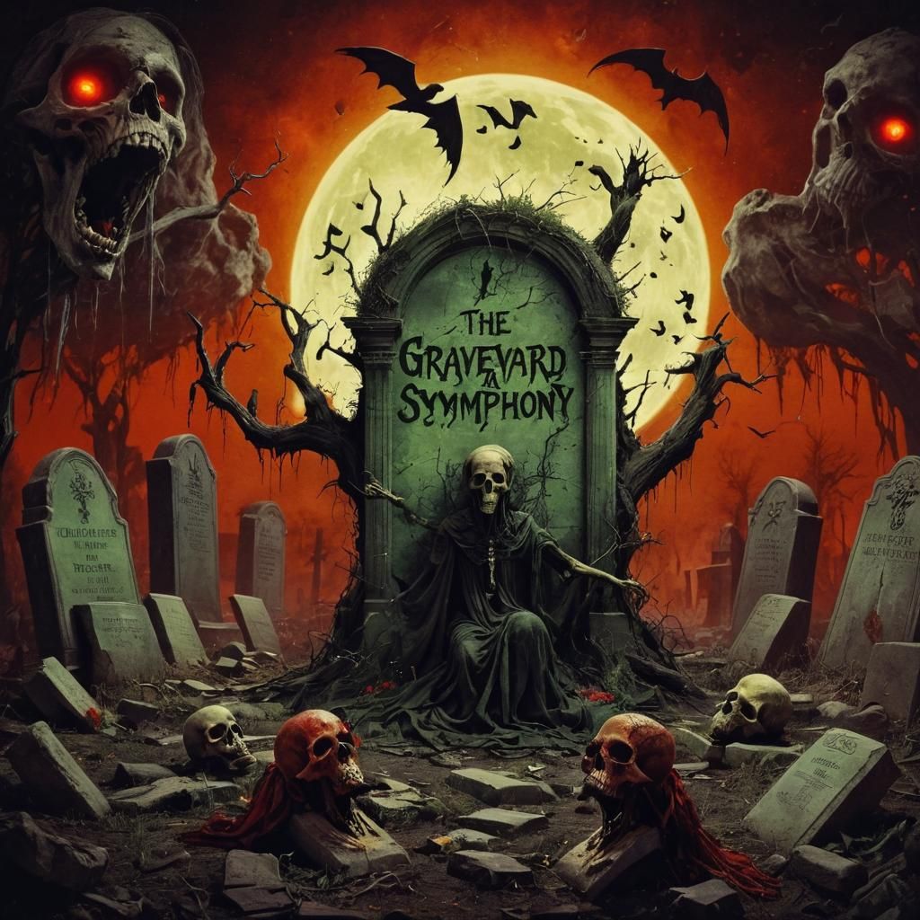 Album cover for the fictional band "Graveyard Symphony"