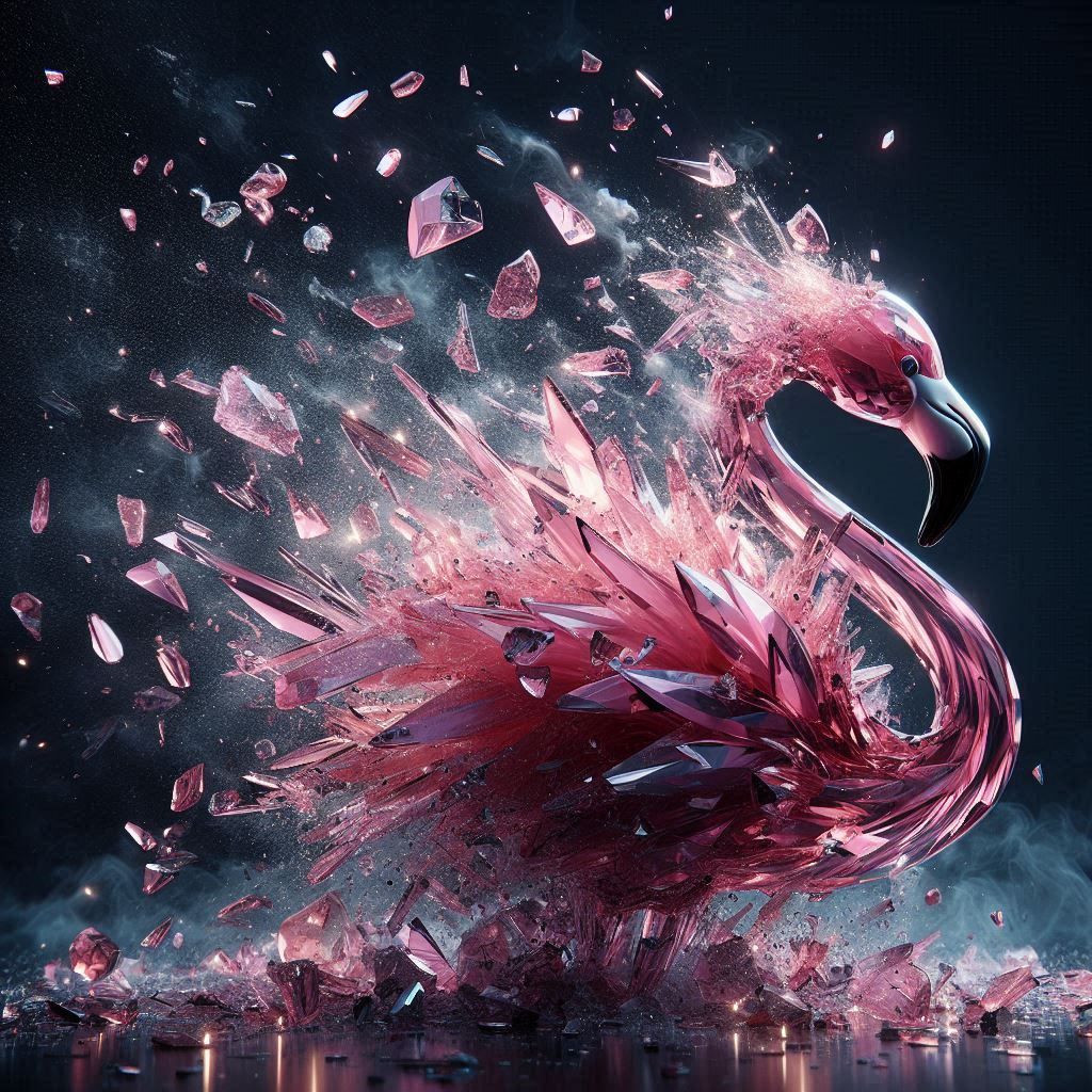 shattered flamingo