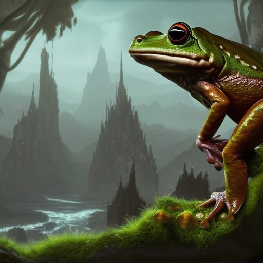 Frog friend - AI Generated Artwork - NightCafe Creator