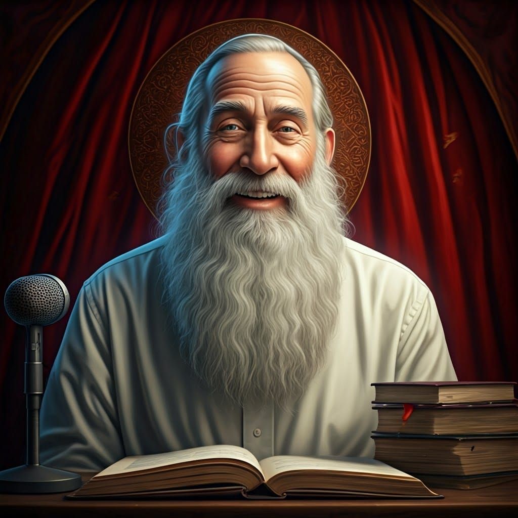 Rabbi of Wisdom with Radiant Smile