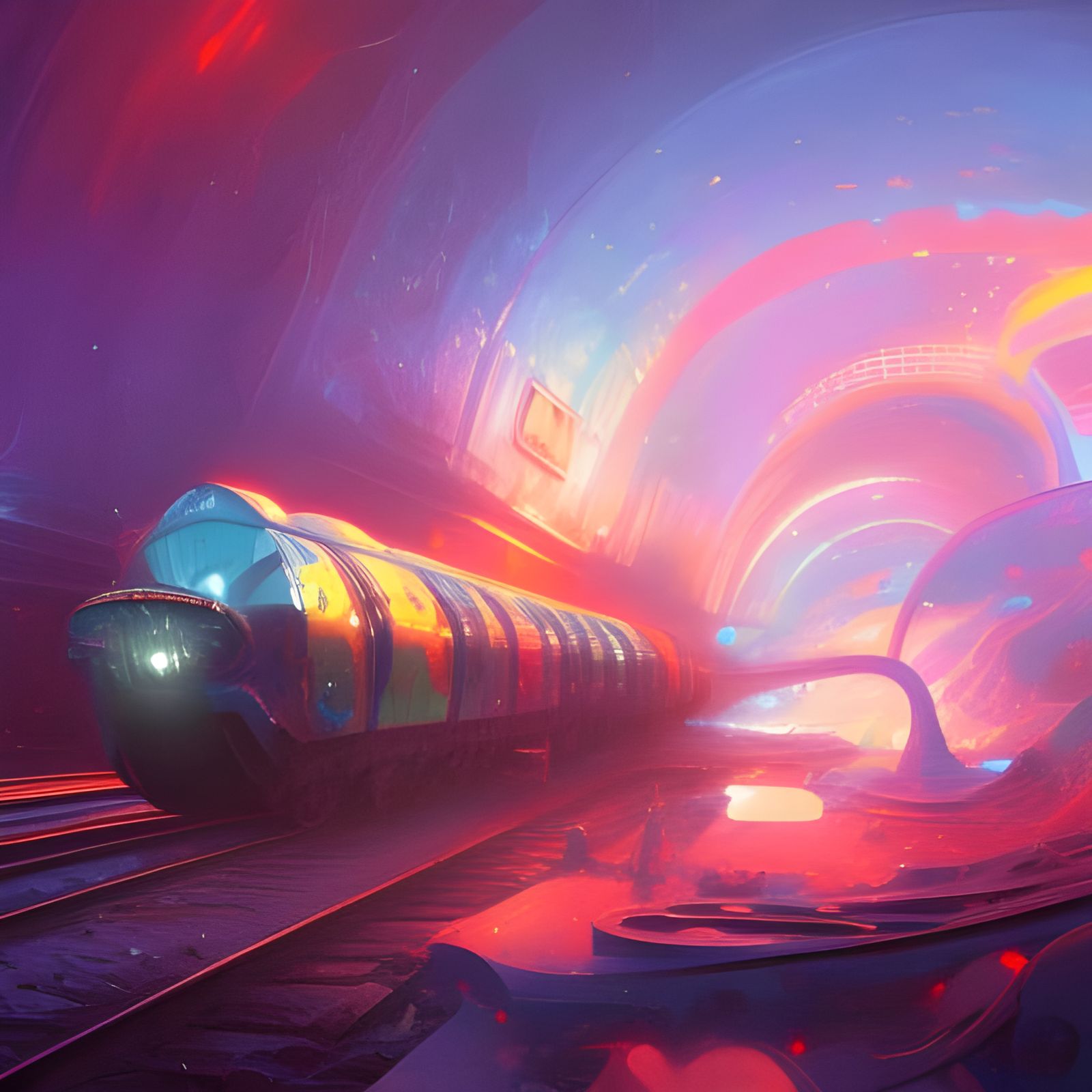 Psychedelic Cosmic Ice Train