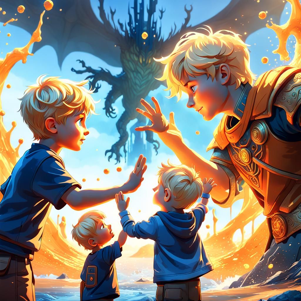 Father and Son: A Fantasy Concept Art