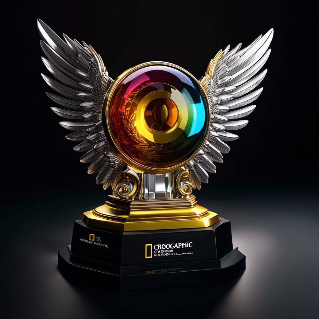 Trophy with wings