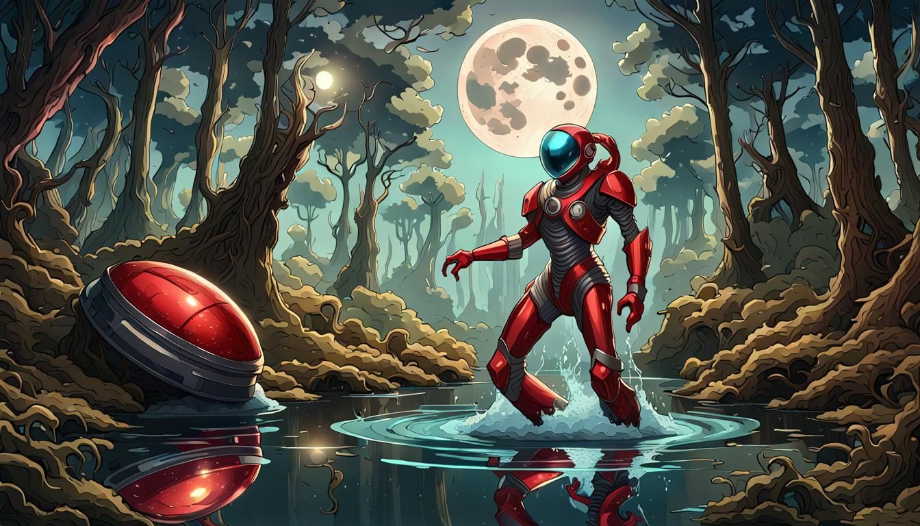  Lost with red suit  by @M