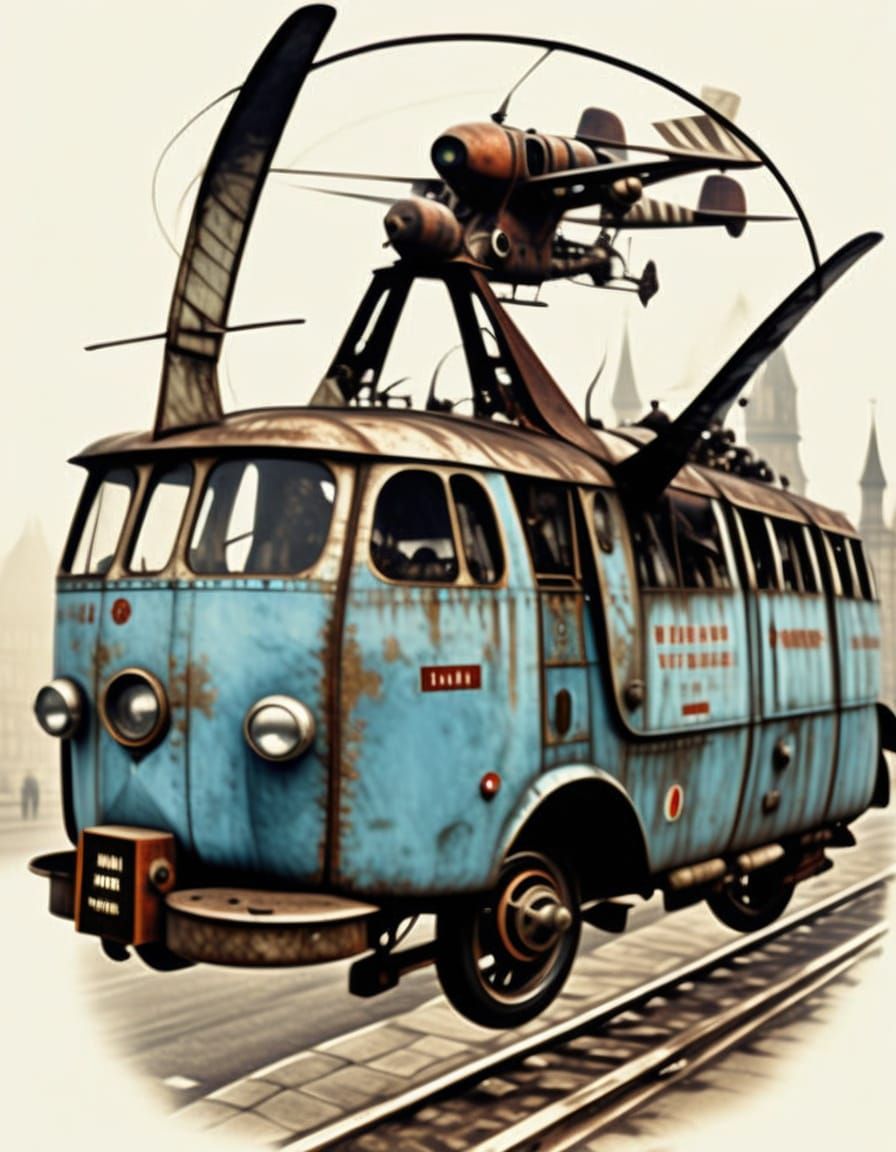  Futuristic, gargantuan gobiwagen with angular lines, matte finish, and seamless composite material, navigating a dystopian landscape with p...