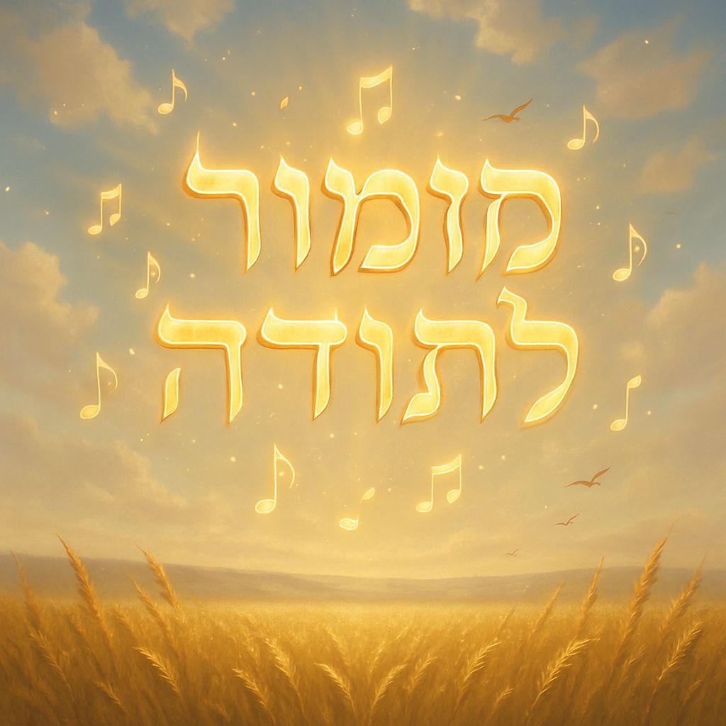 Golden Hebrew Calligraphy in Divine Light