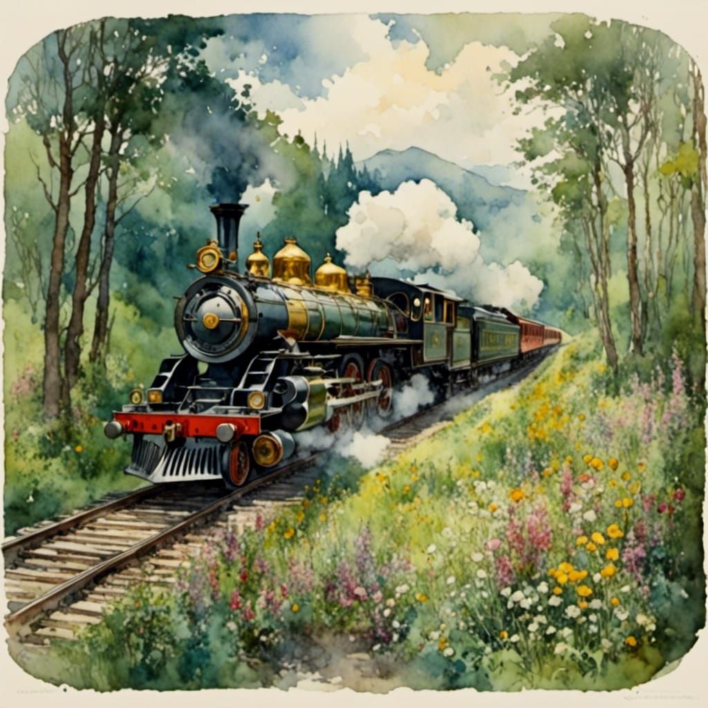 Trains, trains, trains.