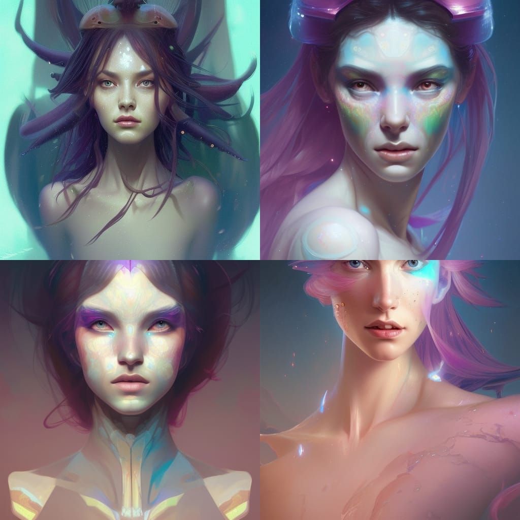 Alien Princesses - AI Generated Artwork - NightCafe Creator