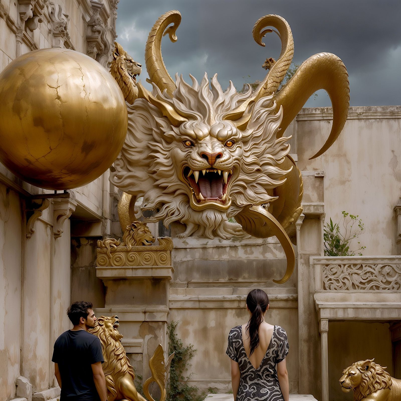 The temple guardian still has some power - Variations #56